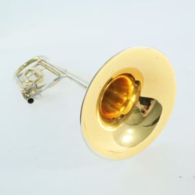 King Model 4B Silver Sonorous Trombone with Sterling Silver Bell SN 475089 NICE image 3