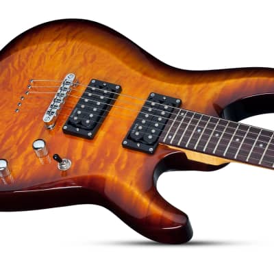 Schecter C-6 Plus Vintage Sunburst #444 image 4