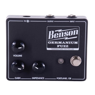Benson Germanium Fuzz Effect Pedal, Studio Black image 1
