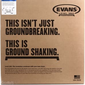 Evans Hydraulic Black Bass Drumhead - 22 inch image 3