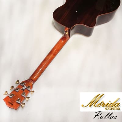 Merida Pallas Solid Engelmann Spruce & Rosewood Grand Concert Cutaway acoustic guitar image 7