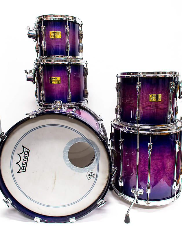 Yamaha Recording Custom 20th Anniversary Drum Set 22, 16, 13, 12, 10 -  Purple Burst