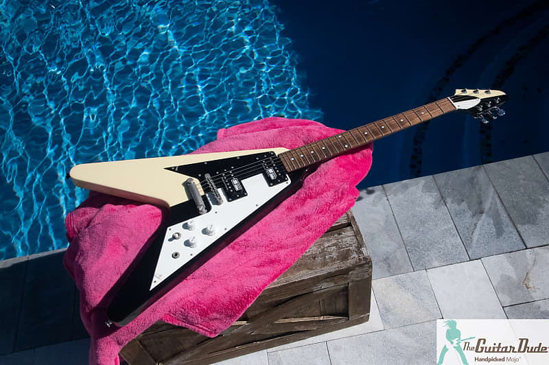 EDWARDS (by ESP) E-FV-105WB - MICHAEL SCHENKER Flying V - All Mahogany  Construction w USA Seymour Duncan PU's - Made in Japan