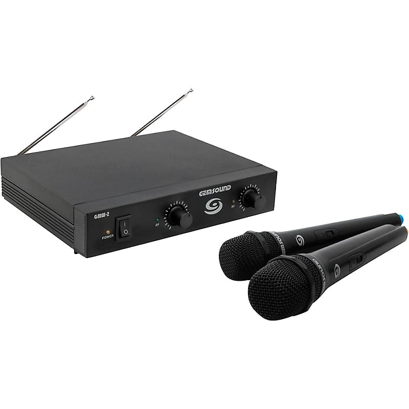 Gem Sound GMW 2 Dual Channel Wireless Mic System Regular CD