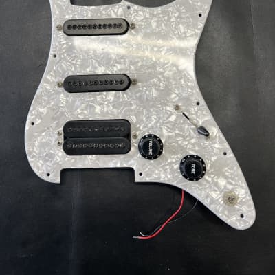 Carvin HSS Loaded 11- hole Pickguard  1990's 2000's - White Pearl. image 2