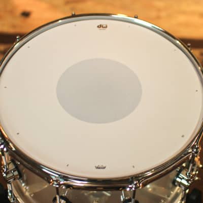 DW 8x14 Design Clear Acrylic Snare Drum - DDAC0814SSCL1 image 4