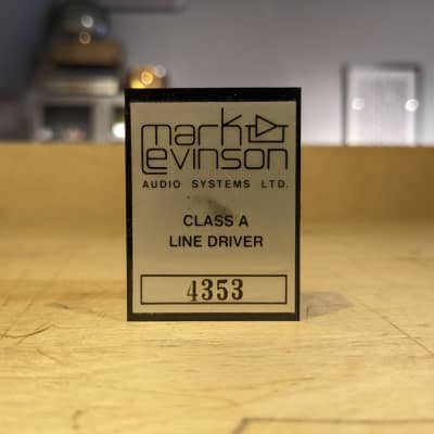 Mark Levinson ML-1 Class A Line Driver Module - Single - Black/Silver image 1