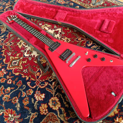 Gibson Flying V I with Stop Bar Tailpiece and Offset Knobs 1987 Red for sale