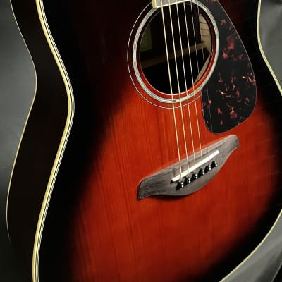 Yamaha FG830TBS Dreadnought Acoustic Guitar Tobacco Sunburst image 5