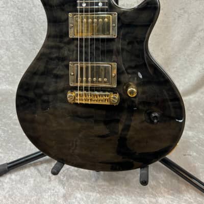 Edwards by ESP Hellion E-U-HL2 guitar in transparent black finish image 13