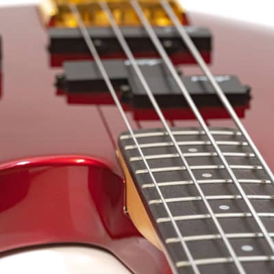1991 Aria Pro II Viper Series Bass Electric Bass - MIJ - Red image 12