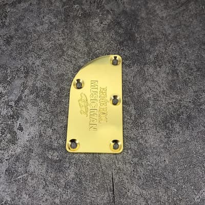 Ernie Ball Music Man 5 Holes Neck Plate in Gold image 3