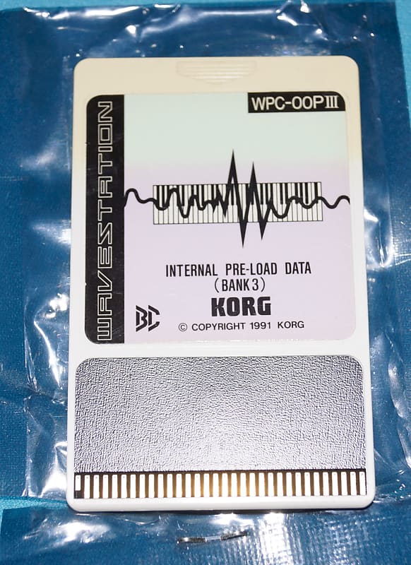 Korg Wavestation WS EX WPC 00P III Internal preload DATA Bank 3 image 1