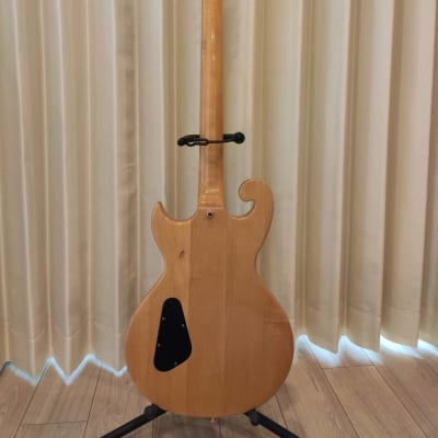 RARE Vintage 1970s Japanese Epiphone SC-550 Scroll Natural Finish with Original case! image 11