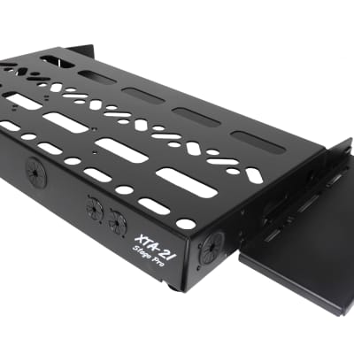 Accel XTA21 Pedal Board, 3 1/2" deep Switcher Bracket, Side Extension without Tote image 1