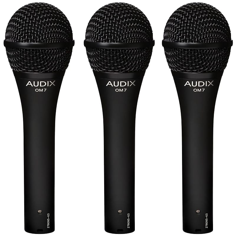 Audix OM7 TRIO Hypercardioid Dynamic Microphone 3-Pack | Reverb