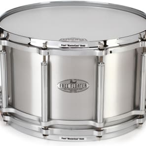Pearl Free Floater Aluminum Snare Drum - 8 x 14-inch - Brushed image 7