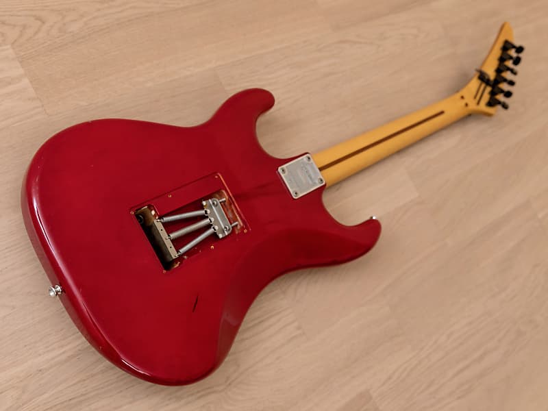 1986 Kramer American Series Pacer Deluxe Transparent Red w/ Floyd Rose,  100% Original | Reverb