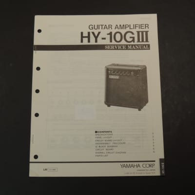 Yamaha HY-10G III Service Manual [Three Wave Music] | Reverb