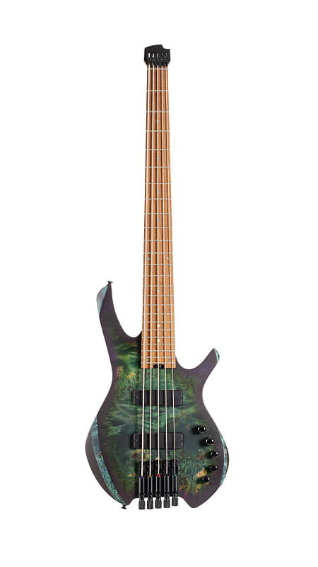 Cort SPACE5SDG Artisan Series Space 5 Bass Guitar (5 String). Star Dust Green image 1
