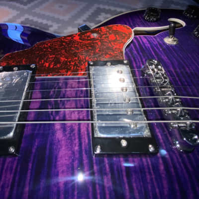 2016 Grote ES-335 Transparent Purple of Flamed Maple Finish! Just Like New! image 5