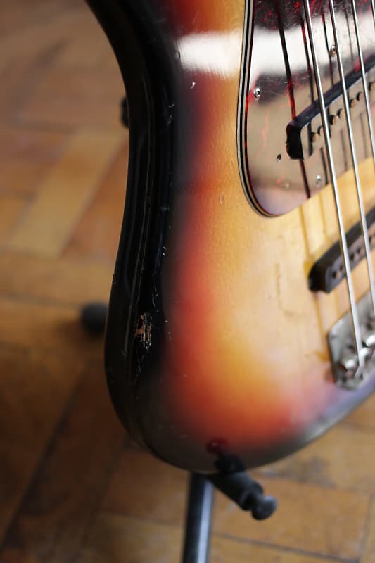ELK Jazz Bass ビンテージ Rare Elk Jazz Bass 1970's Japan; Badge Logo, Sunburst | Reverb
