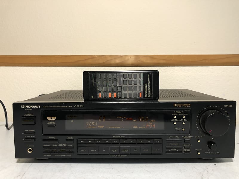 Pioneer VSX-451 Receiver HiFi Stereo 5 Channel Home Audio | Reverb