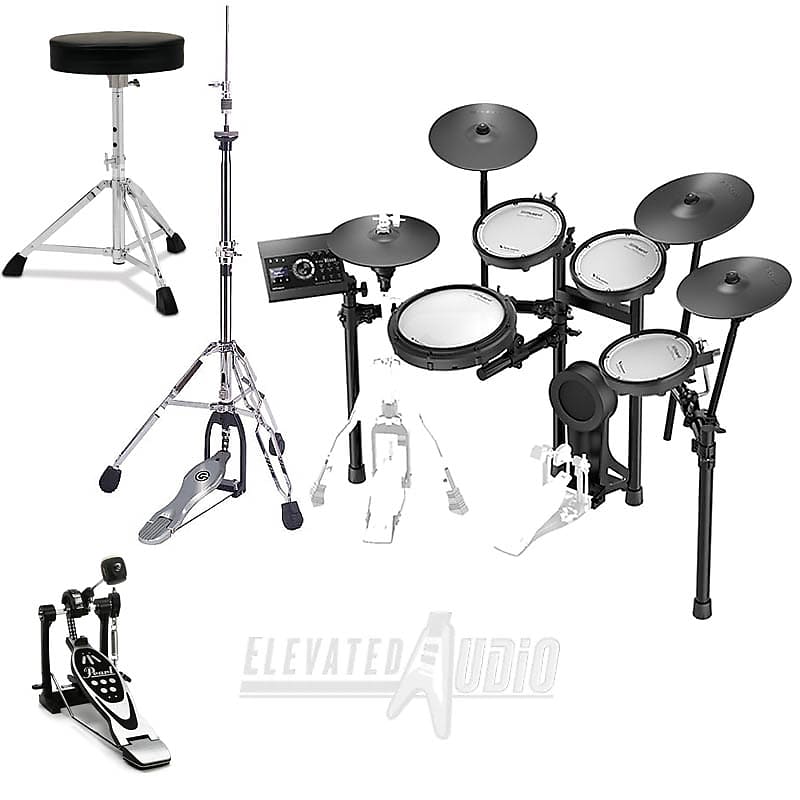 Roland TD-17KVX V-Drums Kit w/ Gibraltar HH Stand, Pearl BD Pedal & PP  1000T Throne! CA's #1 Dealer