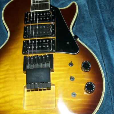 ESP Ordered LP Type Travel Guitar Custom Shop in NY 1984 Brown Sunburst image 6