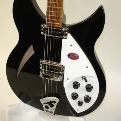 Rickenbacker 330 Thinline Semi-Hollow Electric Guitar - JetGlo image 3