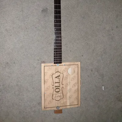 Carol custom Wine Box Guitar. 4 string. sounds great.fun to play! image 1