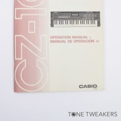 CASIO CZ101 OPERATION MANUAL user synthesizer book keyboard VINTAGE SYNTH DEALER