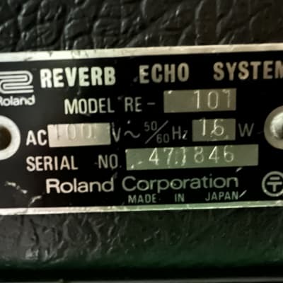 Roland RE-101 Space Echo | Reverb