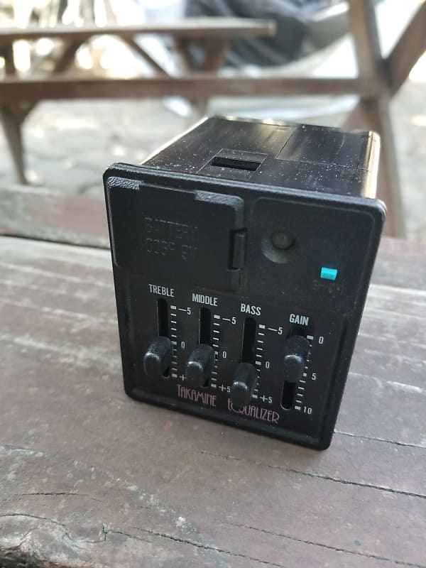 Takamine "Equalizer" Acoustic Guitar Preamp 2000s Black Reverb