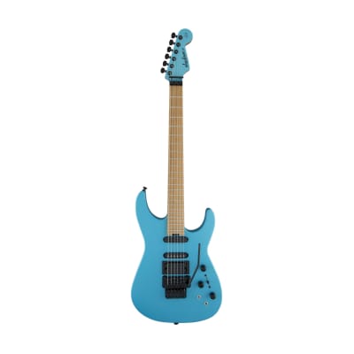 [PREORDER] Jackson USA Signature Phil Collen PC1 Matte Electric Guitar, Caramelized Flame Maple FB, Matte Blue for sale