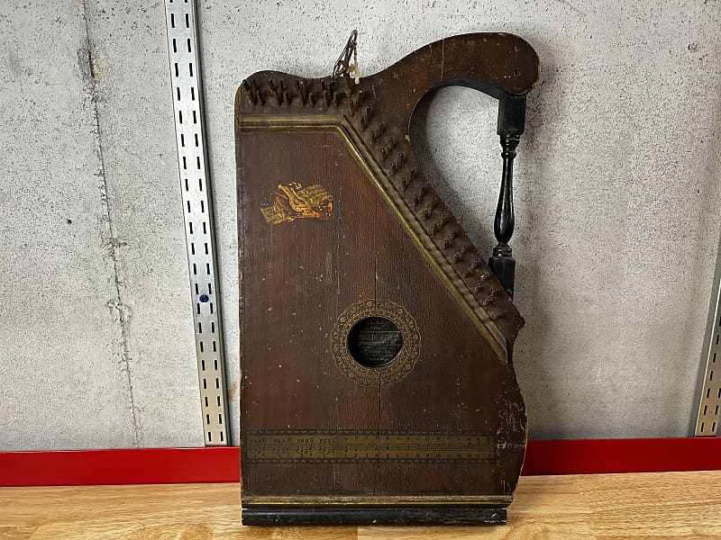 Mandolin guitar co Zither harp 1900s for restoration or Reverb
