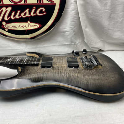 Paul Eliasson Guitars #54 Carved Top S-style Double Cutaway Guitar with SKB Case 2012 - Charcoal Burst image 11