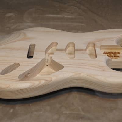 Unfinished Allparts SBAO 1 Piece Swamp Ash Stratocaster Body 4 Pounds 6.5 Ounces! image 9
