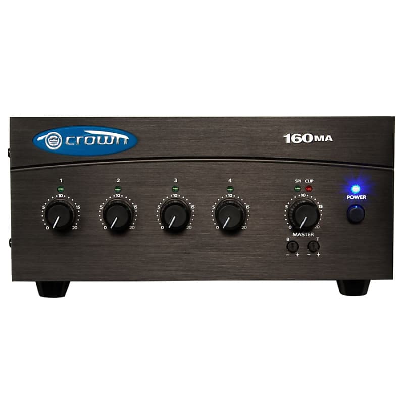 Crown Audio 160MA 4 x 1 60W Commercial Mixer/Amplifier image 1