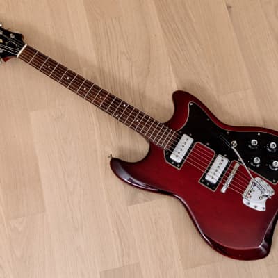 1965 Guild S-100 Polara Vintage Electric Guitar Cherry Red image 10