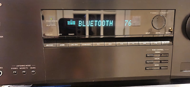 Onkyo Onkyo TX-SR494 7.2-Channel A/V Receiver 2015 - Black metal cabinet  			