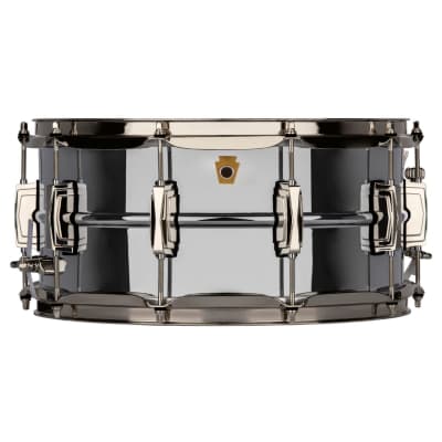 Ludwig LB402BN Super Ludwig 6.5"x 14" Chrome Over Brass Snare Drum, Nickel Hardware image 1