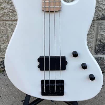 GAMMA Custom Bass Guitar H22-01, Kappa Model, Matte Polar White image 3
