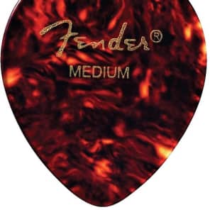 Fender 347 Shape Picks, Shell, Medium, 12 Count 2016