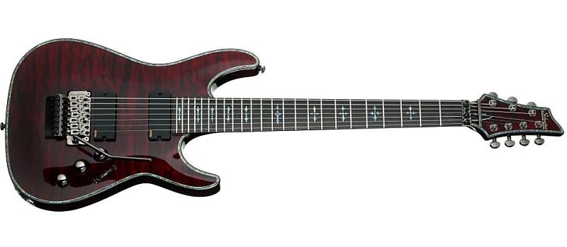 Schecter Hellraiser C-7 FR Electric Guitar (Black Cherry)(New) image 1