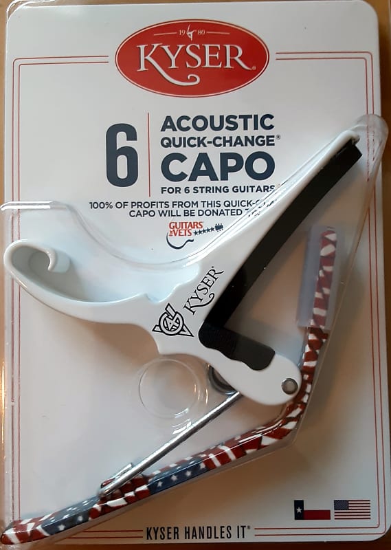 Kyser Guitars For Vets Graphics Acoustic Quick-Change Capo for 6 String  for Guitars For Vets image 1