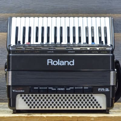 Roland FR-3s Grey V-Accordion 120-Bass 37-Key Digital Piano Accordion  #ZX61519 | Reverb UK