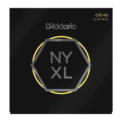 D’Addario NYXL0946 Nickel Plated Electric Guitar Strings,Super Light Top/Regular Bottom,09-46 image 1