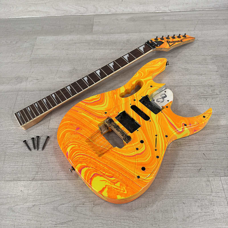 Ibanez Jem Jr / RG350EX - Custom Swirl Finish - Body & Neck | Reverb