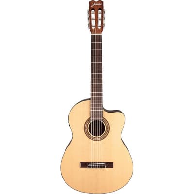 Jasmine JC-25CE Cutaway Classical Acoustic-Electric Guitar Natural for sale